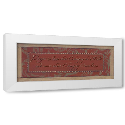 . White Modern Wood Framed Art Print by Haynes, Smith