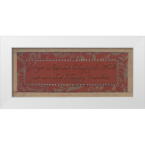 . White Modern Wood Framed Art Print by Haynes, Smith