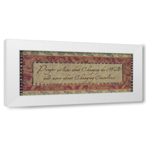 . White Modern Wood Framed Art Print by Haynes, Smith