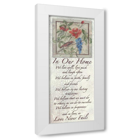 . White Modern Wood Framed Art Print by Haynes, Smith