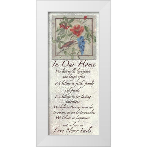 . White Modern Wood Framed Art Print by Haynes, Smith