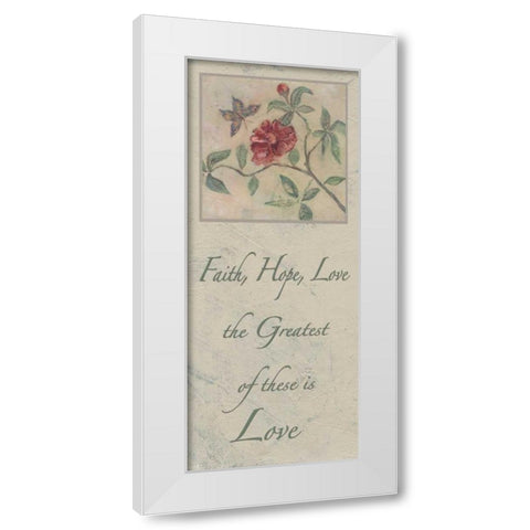 . White Modern Wood Framed Art Print by Haynes, Smith