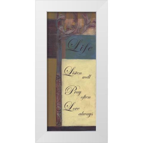 . White Modern Wood Framed Art Print by Haynes, Smith