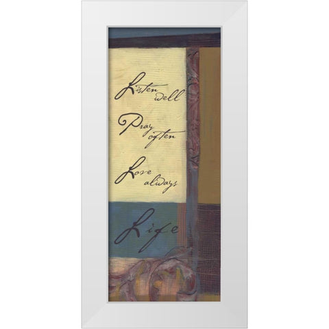 . White Modern Wood Framed Art Print by Haynes, Smith