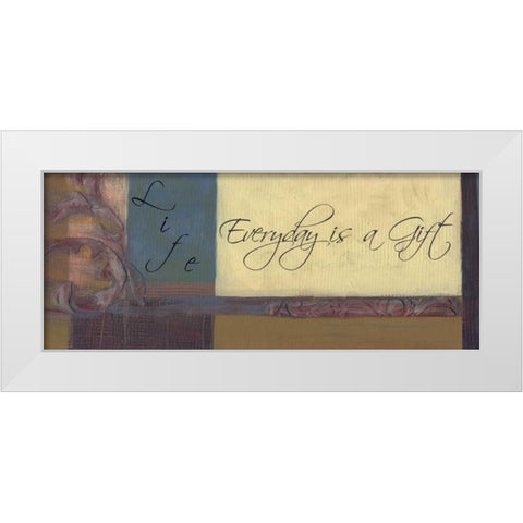 . White Modern Wood Framed Art Print by Haynes, Smith