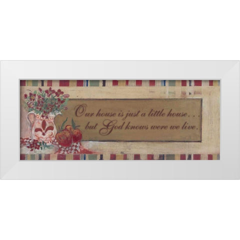 . White Modern Wood Framed Art Print by Haynes, Smith