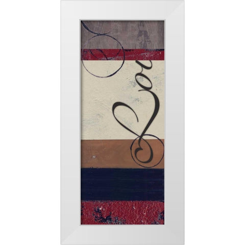 . White Modern Wood Framed Art Print by Haynes, Smith