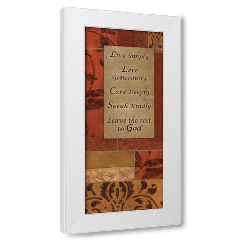 . White Modern Wood Framed Art Print by Haynes, Smith