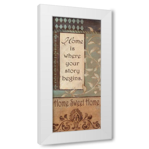 . White Modern Wood Framed Art Print by Haynes, Smith