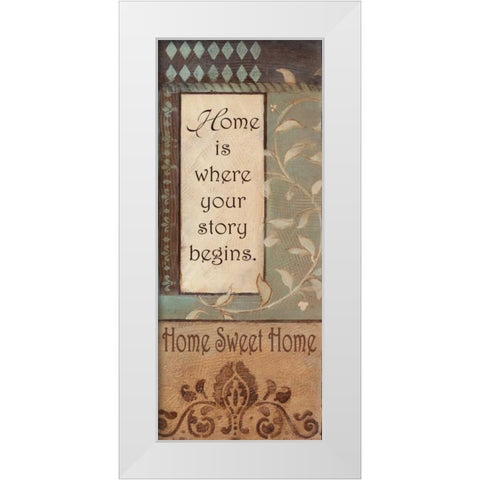 . White Modern Wood Framed Art Print by Haynes, Smith