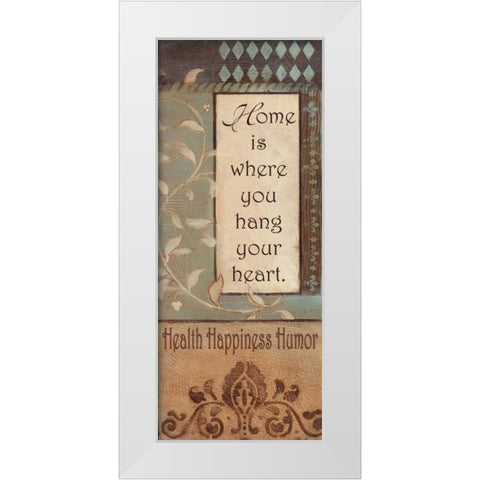 . White Modern Wood Framed Art Print by Haynes, Smith