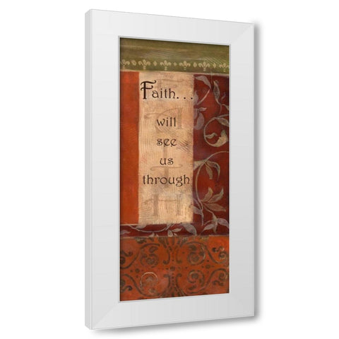 . White Modern Wood Framed Art Print by Haynes, Smith