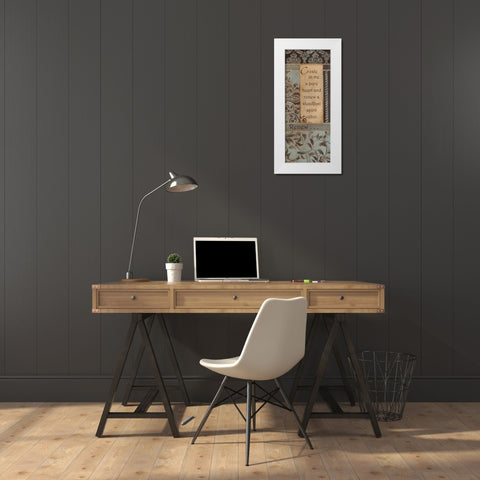 . White Modern Wood Framed Art Print by Haynes, Smith