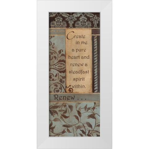 . White Modern Wood Framed Art Print by Haynes, Smith