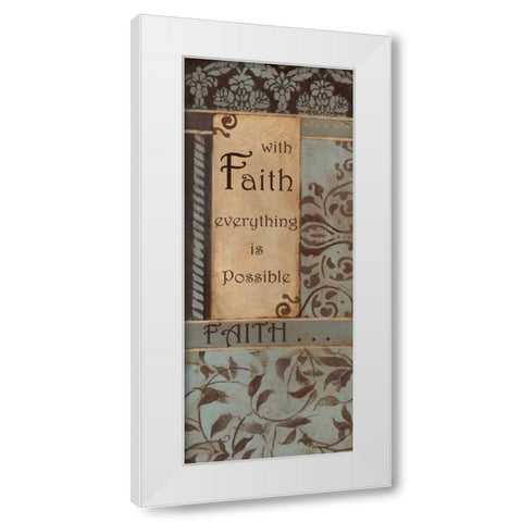 . White Modern Wood Framed Art Print by Haynes, Smith