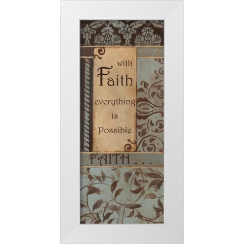 . White Modern Wood Framed Art Print by Haynes, Smith