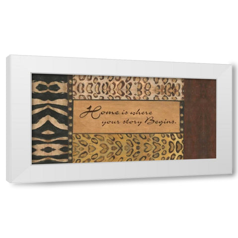 . White Modern Wood Framed Art Print by Haynes, Smith