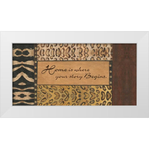 . White Modern Wood Framed Art Print by Haynes, Smith