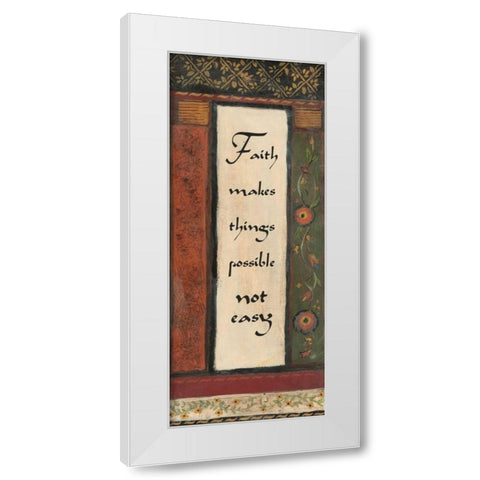 . White Modern Wood Framed Art Print by Haynes, Smith