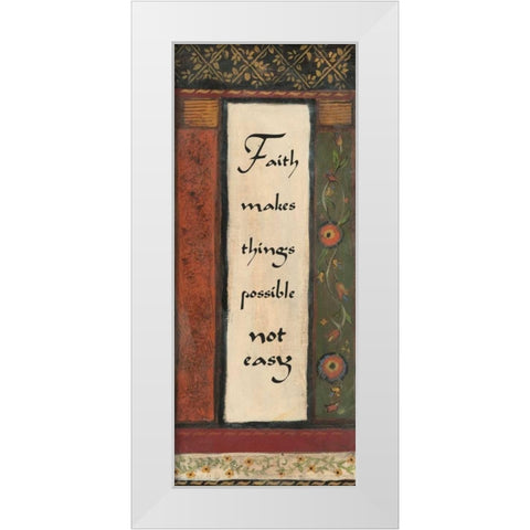 . White Modern Wood Framed Art Print by Haynes, Smith