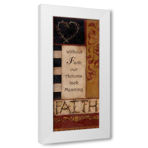 . White Modern Wood Framed Art Print by Haynes, Smith