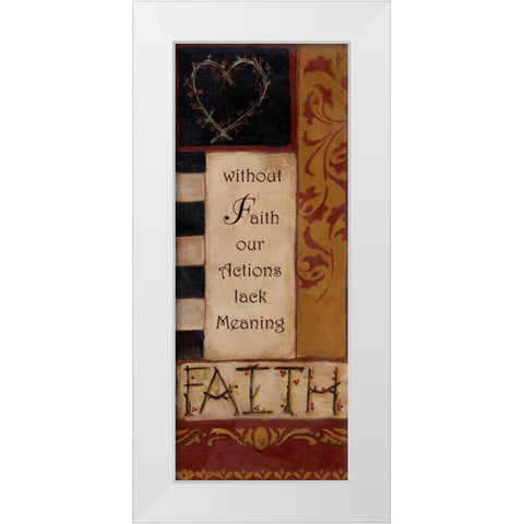 . White Modern Wood Framed Art Print by Haynes, Smith