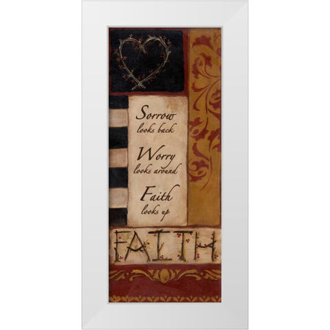 . White Modern Wood Framed Art Print by Haynes, Smith