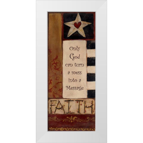 . White Modern Wood Framed Art Print by Haynes, Smith