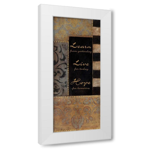 . White Modern Wood Framed Art Print by Haynes, Smith