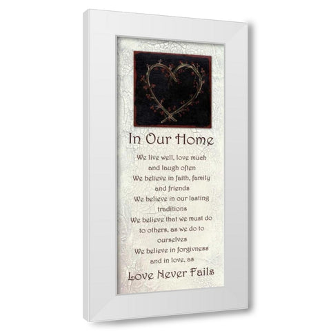 . White Modern Wood Framed Art Print by Haynes, Smith