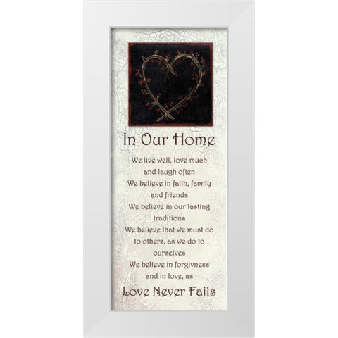 . White Modern Wood Framed Art Print by Haynes, Smith