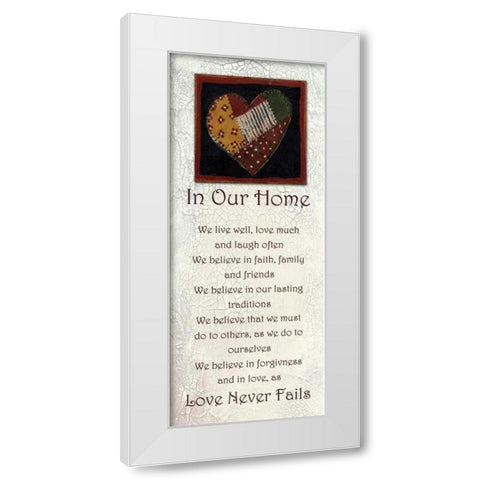 . White Modern Wood Framed Art Print by Haynes, Smith