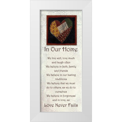 . White Modern Wood Framed Art Print by Haynes, Smith