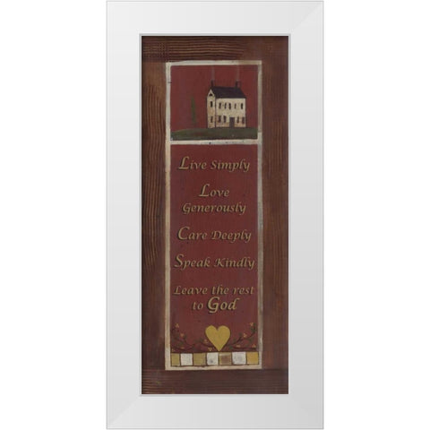 . White Modern Wood Framed Art Print by Haynes, Smith