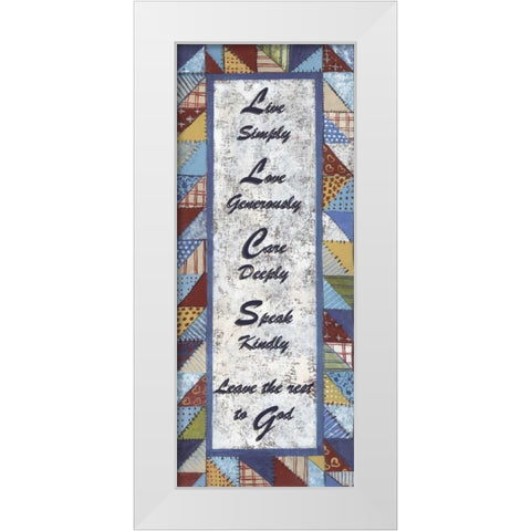 . White Modern Wood Framed Art Print by Haynes, Smith