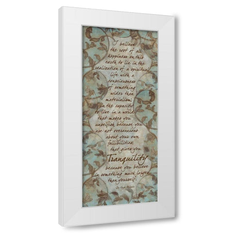 . White Modern Wood Framed Art Print by Haynes, Smith