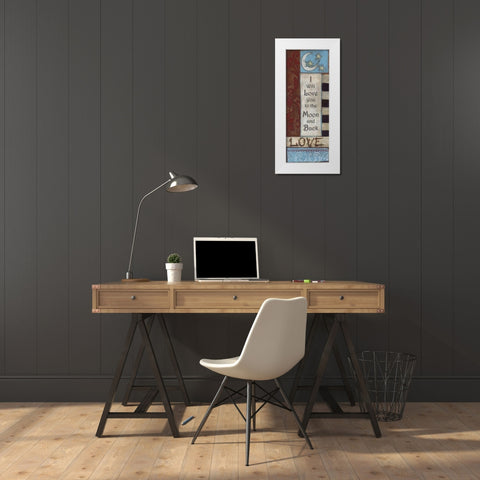 . White Modern Wood Framed Art Print by Haynes, Smith
