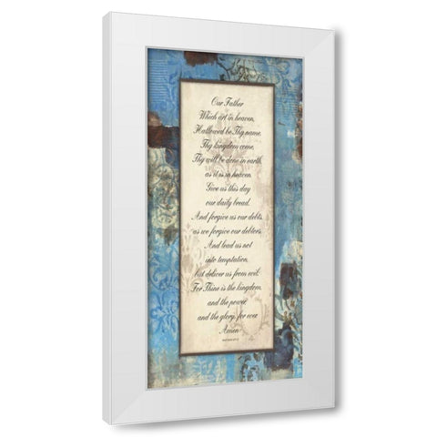 Winter Rain Inspirational White Modern Wood Framed Art Print by Haynes, Smith