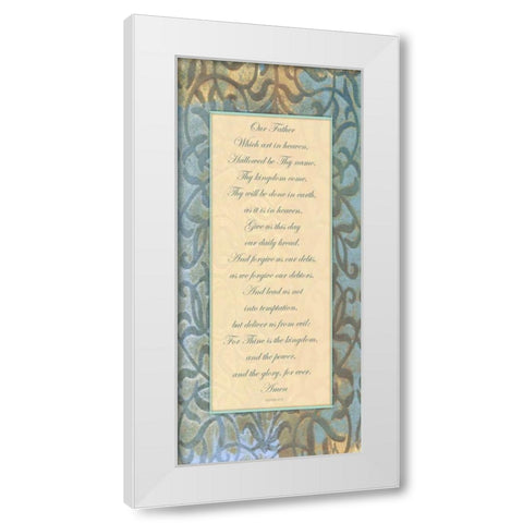 Our Father Panel White Modern Wood Framed Art Print by Haynes, Smith