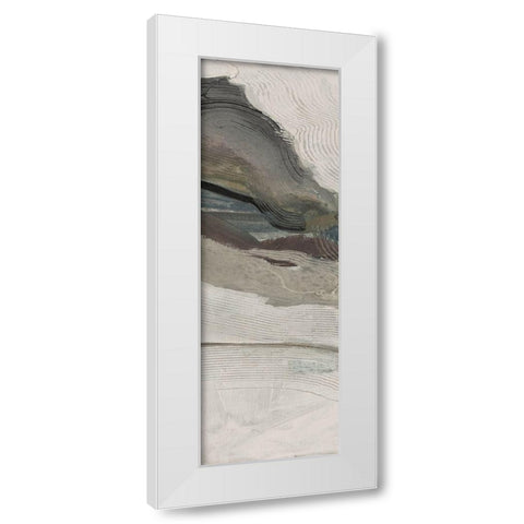 Down Streem Flow 1 White Modern Wood Framed Art Print by Haynes, Smith