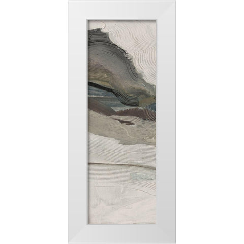 Down Streem Flow 1 White Modern Wood Framed Art Print by Haynes, Smith