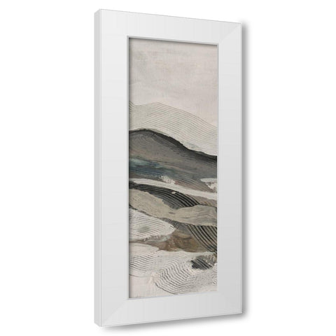 Down Streem Flow 2 White Modern Wood Framed Art Print by Haynes, Smith