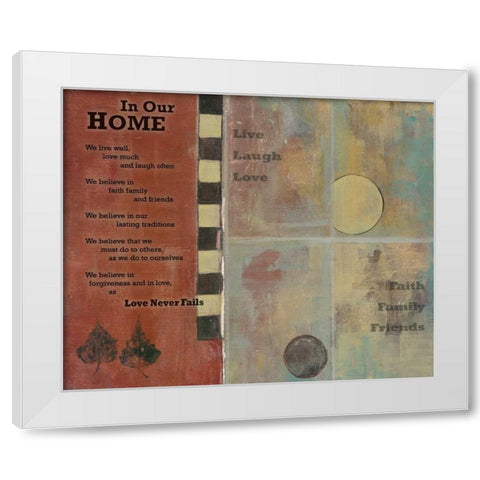 . White Modern Wood Framed Art Print by Haynes, Smith