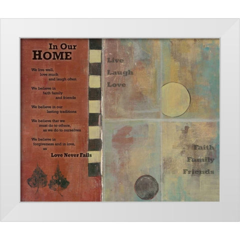 . White Modern Wood Framed Art Print by Haynes, Smith