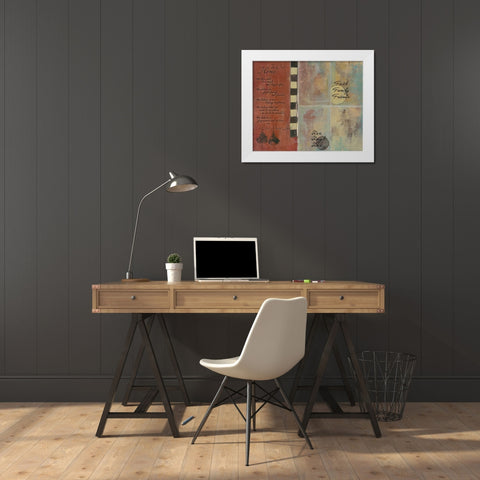 . White Modern Wood Framed Art Print by Haynes, Smith