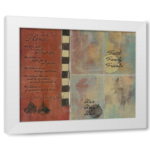 . White Modern Wood Framed Art Print by Haynes, Smith