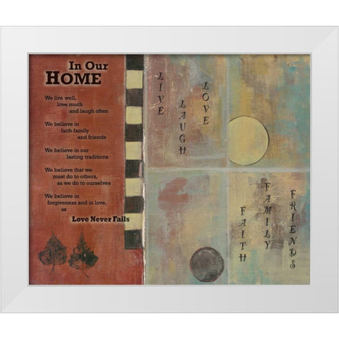 . White Modern Wood Framed Art Print by Haynes, Smith