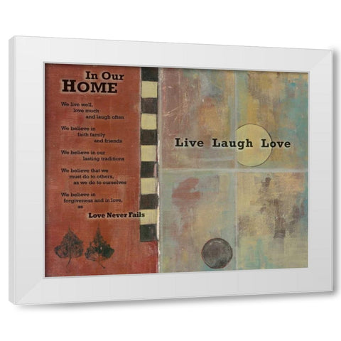 . White Modern Wood Framed Art Print by Haynes, Smith