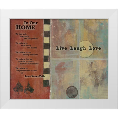 . White Modern Wood Framed Art Print by Haynes, Smith