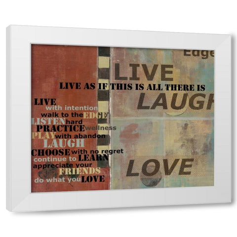 . White Modern Wood Framed Art Print by Haynes, Smith